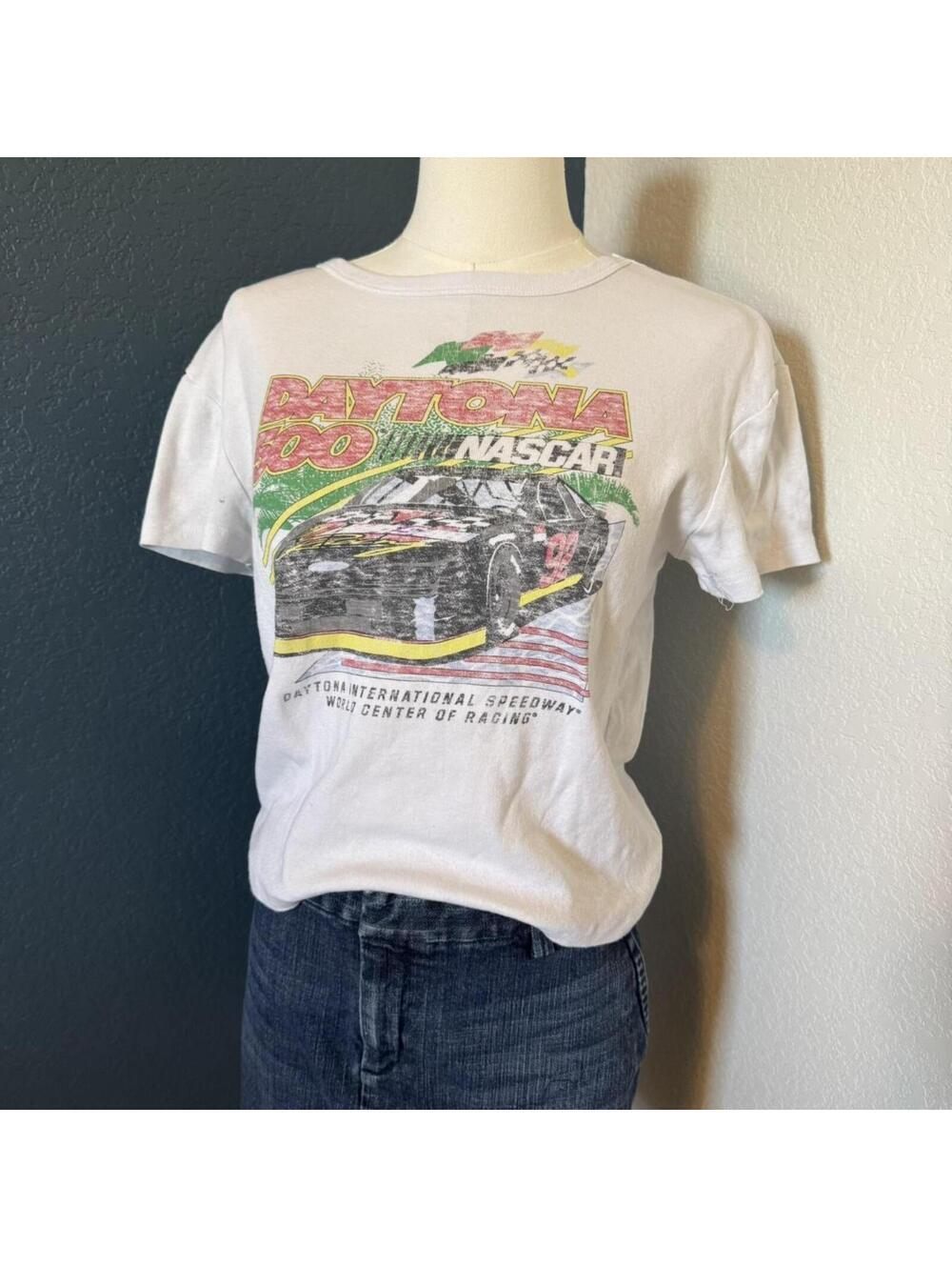 NASCAR Daytona 500 Vintage Style Baby Tee, Large